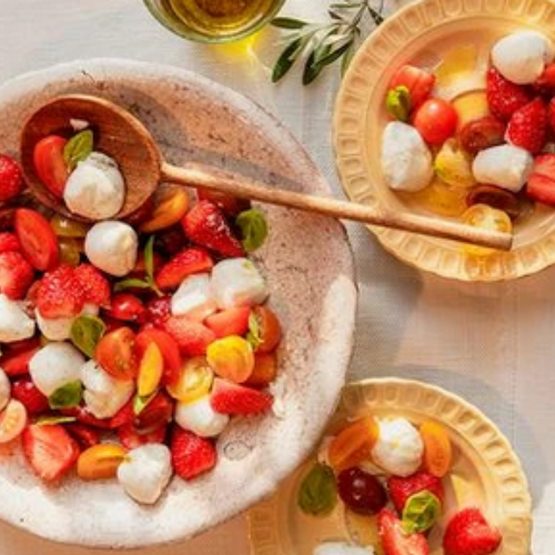 Verrines de Salade Caprese Sucrée et Salée