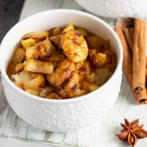 Verrines de Pommes à la Cannelle et Caramélisées